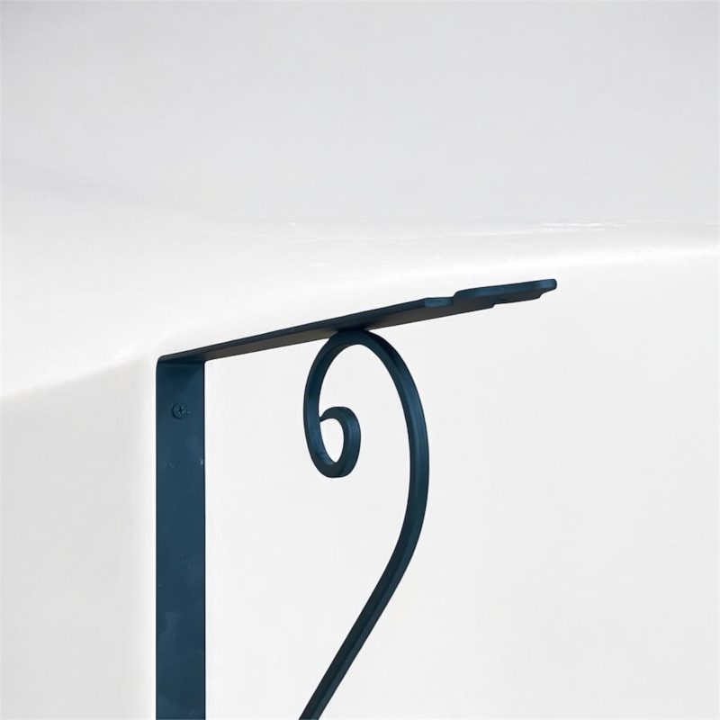 شلف دیواری چوبی با پایه فرفورژه RM130