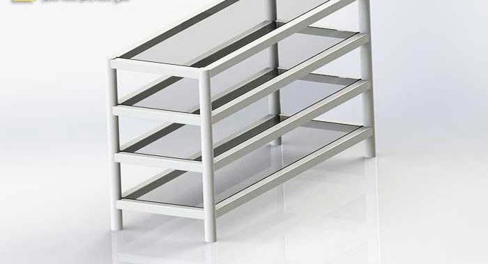 ویترین فروشگاهی فلزی مدل RM84520