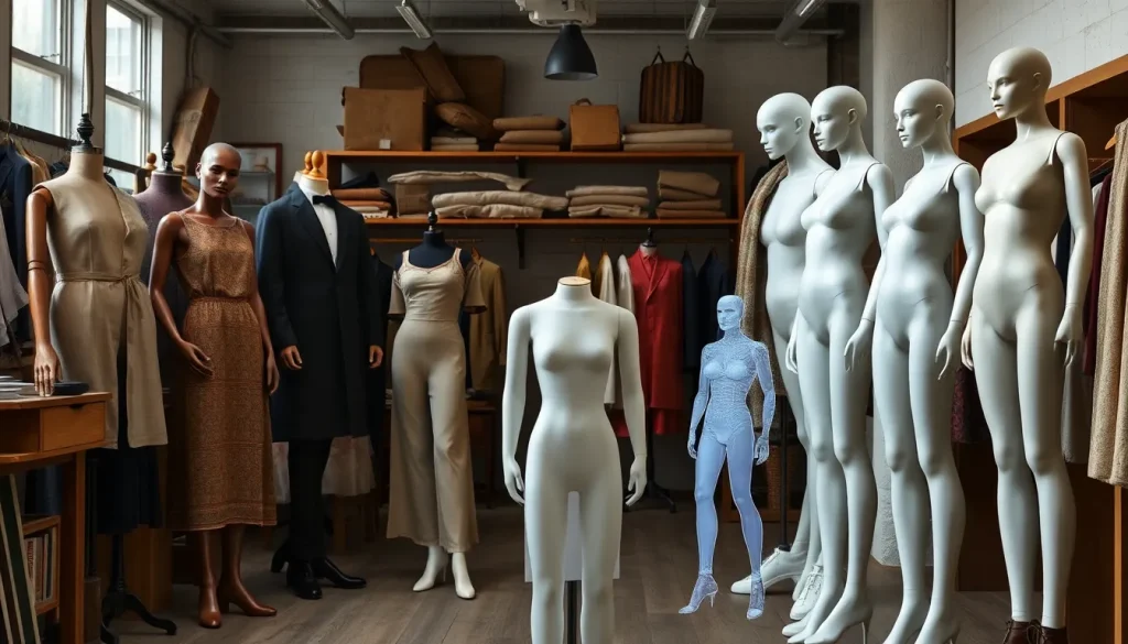 تاریخچه و تکامل مانکن‌ها در صنعت مد: از چوبی تا دیجیتال - رگال محمدی