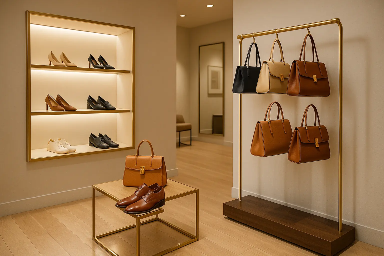 بهترین رگال برای فروشگاه کفش و کیف؛ ایده‌های مدرن ۱۴۰۴- رگال محمدی