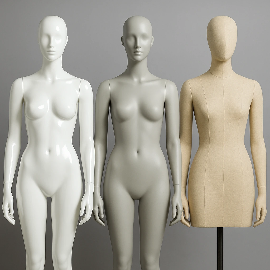 تفاوت مانکن فایبرگلاس، پلاستیکی و پارچه‌ای؛ کدام بهتر است؟- رگال محمدی