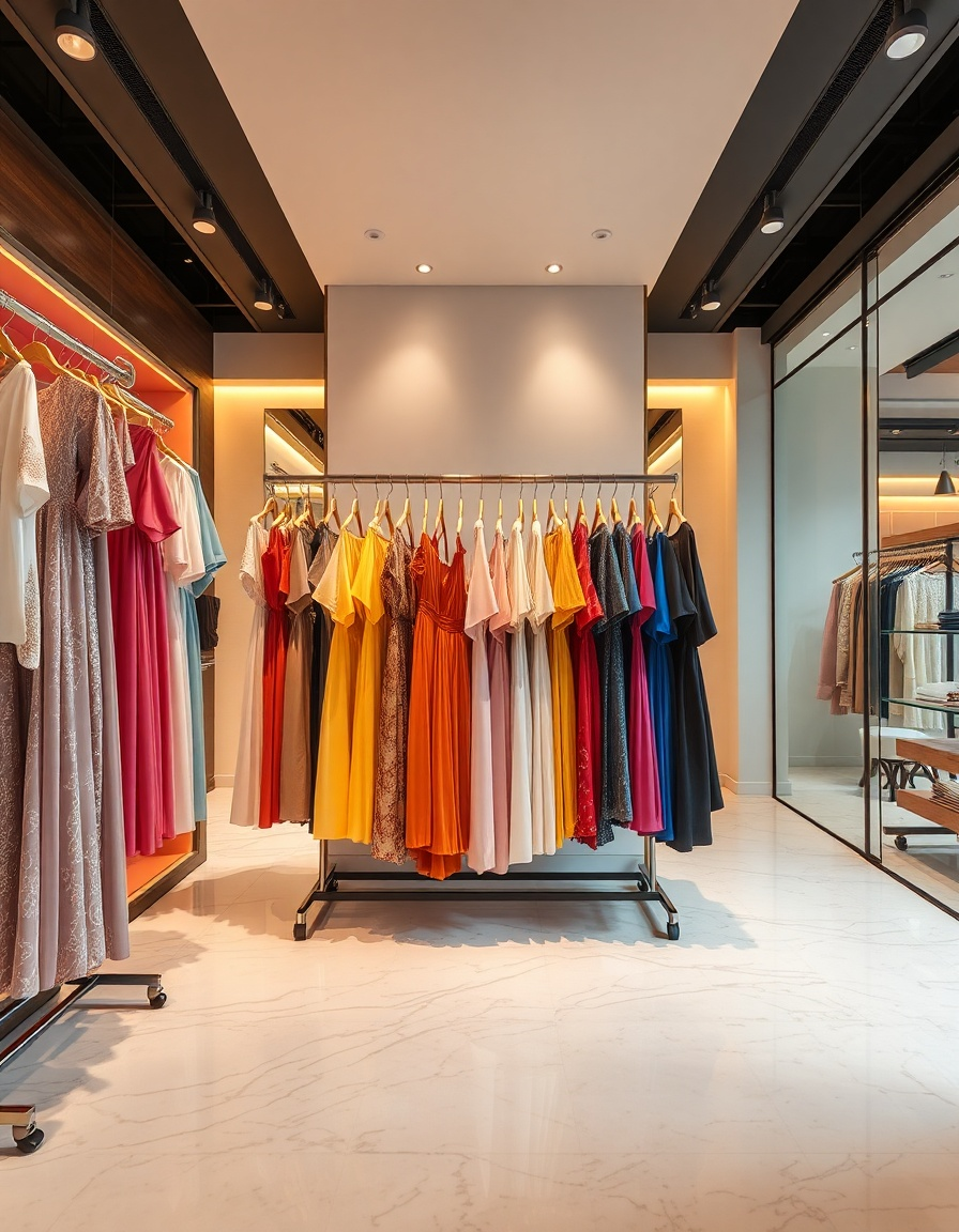 طراحی نور برای نمایش بهتر لباس‌ها