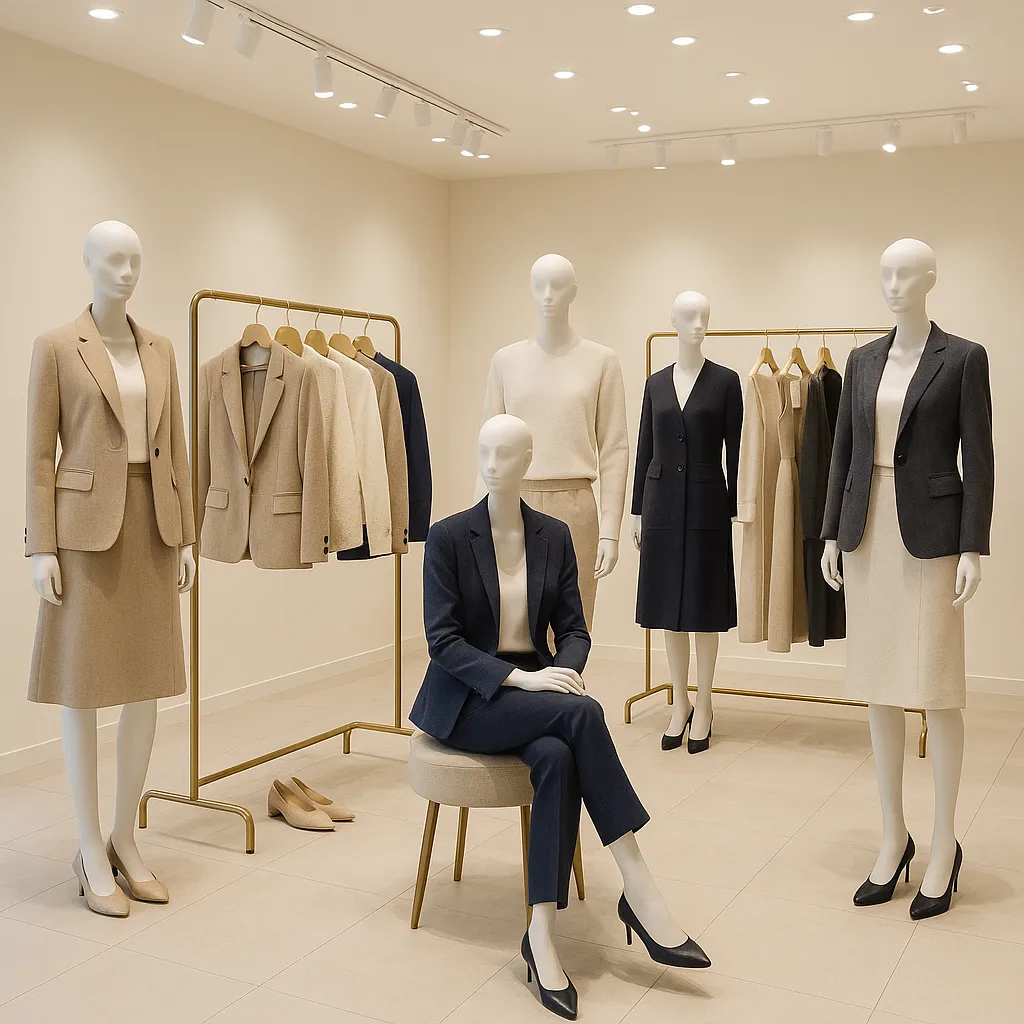 فروشگاه مدرن با رگال لباس باکیفیت و مانکن‌های شیک - رگال محمدی